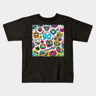 Retro 90s Vibe - Vintage Style Fashion Tee Kids T-Shirt